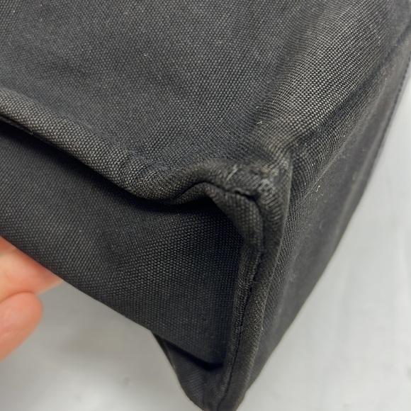 HERMÈS Toile Fourre-Tout MM Black Gray Tote - Picture 9 of 16